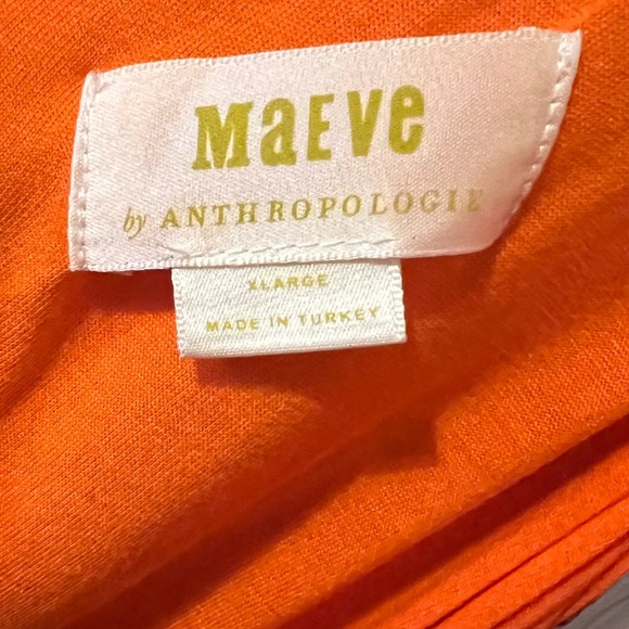 Maeve Pink Combo Knit Midi Dress Pink & Orange Floral Size XL (16) - Picture 7 of 11